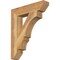 Ekena Millwork Balboa Slat Rough Sawn Bracket, Western Red Cedar, 4"W x 20"D x 24"H BKT04X20X24BOA06RWR - alternate 1